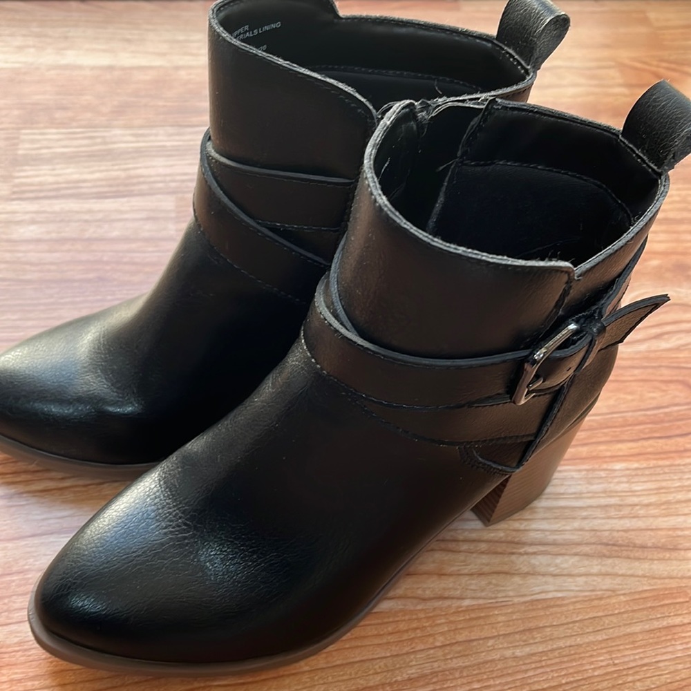 A New Day black 2” heel booties